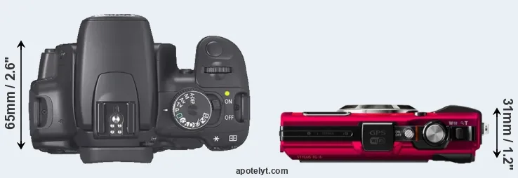 Compare 400D versus TG-4 top