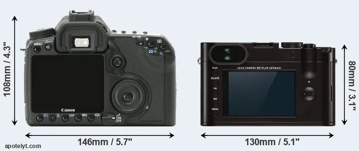 Comparison 40D or Q Typ 116 rear