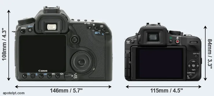 Comparison 40D or G3 rear