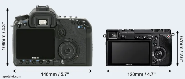 Comparison 40D or NEX-7 rear