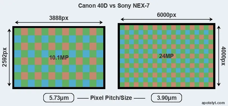 40D versus NEX-7 MP