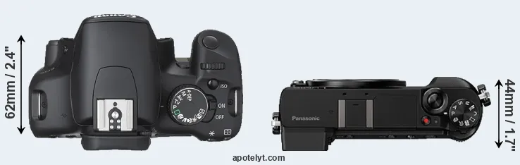 Compare 450D versus GX80 top