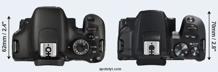 Compare 550D versus SL3 top