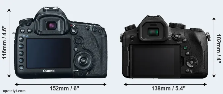 Comparison 5D Mark III or FZ2000 rear