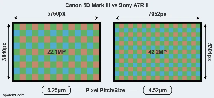 5D Mark III versus A7R II MP