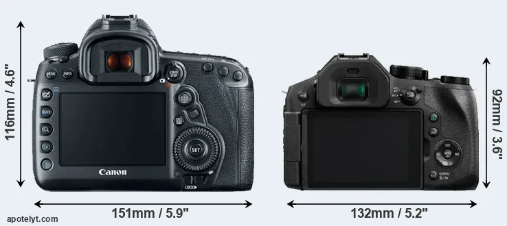 Comparison 5D Mark IV or FZ330 rear