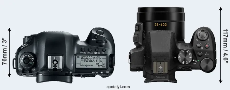 Compare 5D Mark IV versus FZ330 top
