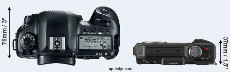 Compare 5D Mark IV versus TS7 top