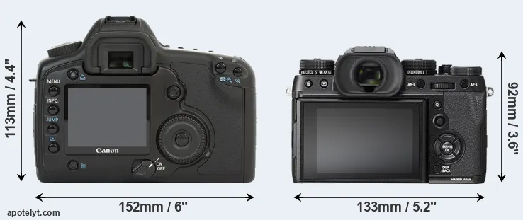 Comparison 5D or X-T2 rear