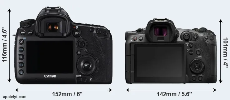 Comparison 5DS R or R5 C rear