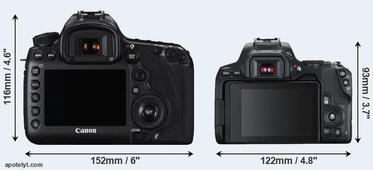Comparison 5DS R or SL3 rear