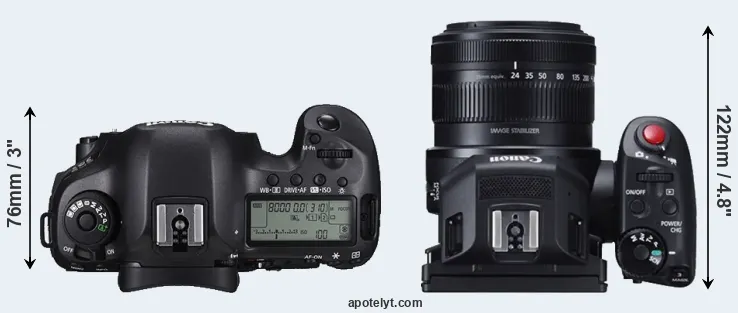 Compare 5DS R versus XC10 top
