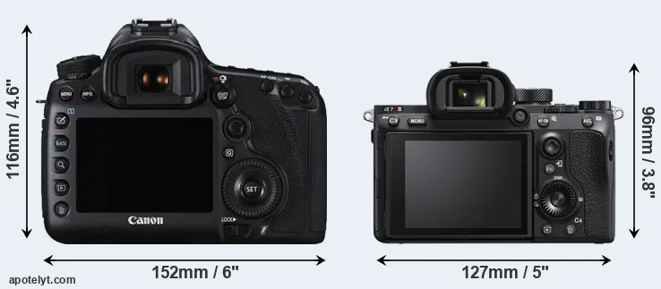 Comparison 5DS R or A7R IIIA rear