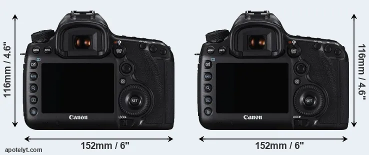 Comparison 5DS or 5DS R rear