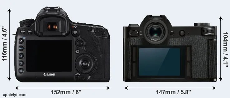 Comparison 5DS or Leica SL rear