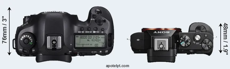 Compare 5DS versus A7S top