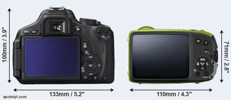 Comparison 600D or XP120 rear