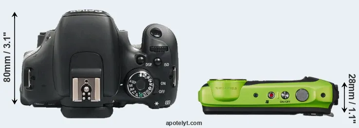 Compare 600D versus XP120 top