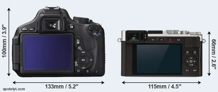 Comparison 600D or D-LUX 7 rear