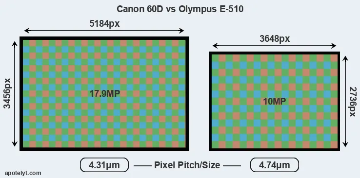 60D versus E-510 MP
