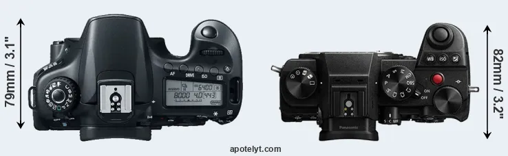 Compare 60D versus S5 top