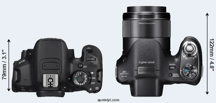 Compare 650D versus H400 top