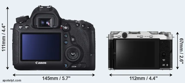 Comparison 6D or X-M5 rear