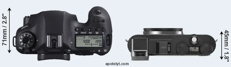 Compare 6D versus CL top