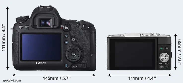 Comparison 6D or GF6 rear