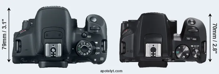 Compare 700D versus SL3 top