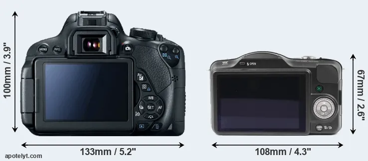 Comparison 700D or GF3 rear