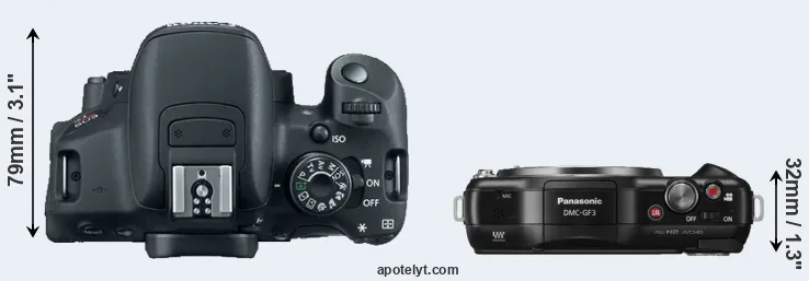 Compare 700D versus GF3 top