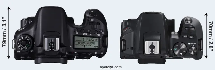 Compare 70D versus SL3 top
