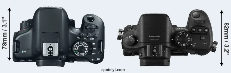 Compare 750D versus GH3 top