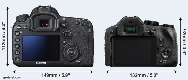 Comparison 7D Mark II or FZ300 rear