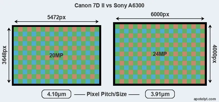 7D Mark II versus A6300 MP