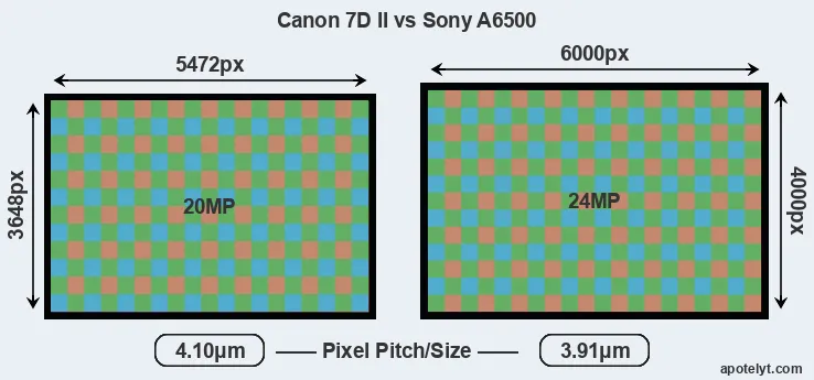 7D Mark II versus A6500 MP