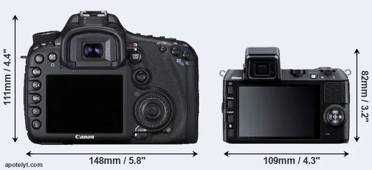 Comparison 7D or V2 rear