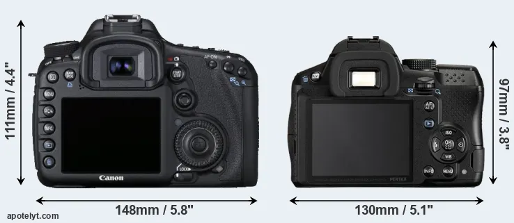 Comparison 7D or K-30 rear