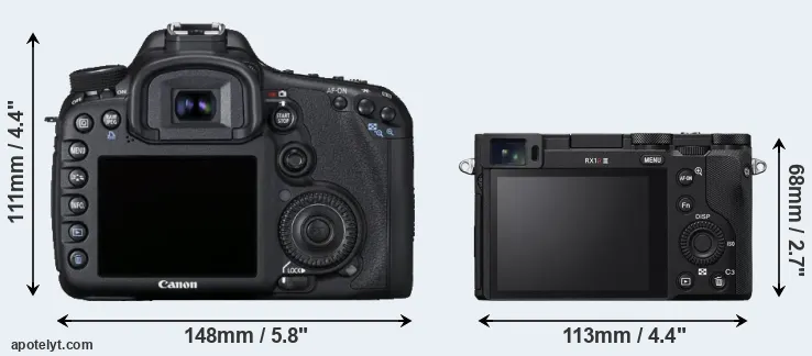 Comparison 7D or RX1R III rear