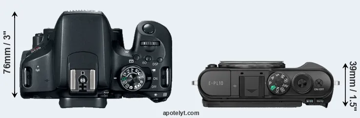 Compare 800D versus E-PL10 top
