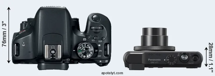 Compare 800D versus LF1 top