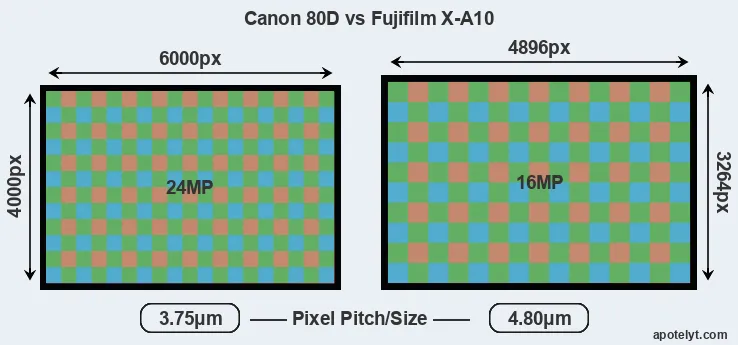 80D versus X-A10 MP