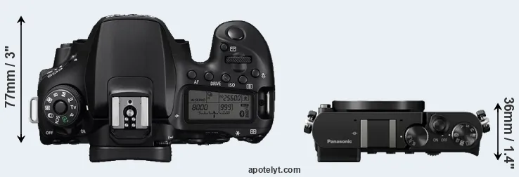 Compare 90D versus GM5 top