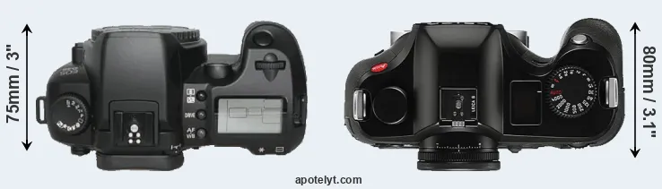 Compare D30 versus S Typ 006 top