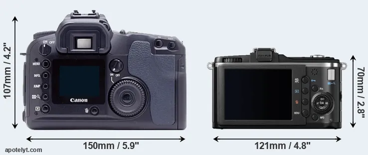 Comparison D60 or E-P2 rear