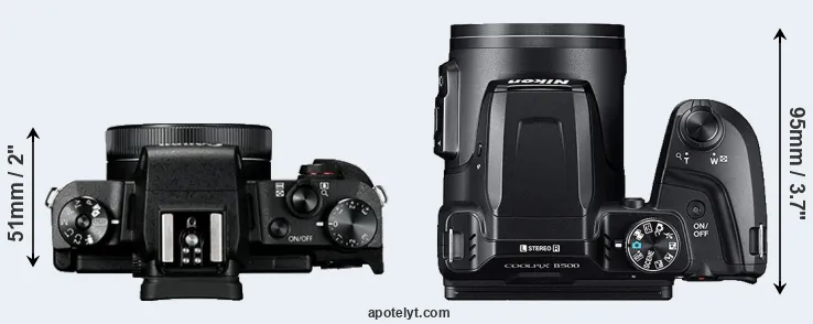 Compare G1X Mark III versus B500 top