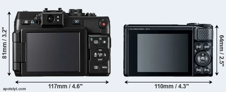 Comparison G1X or SX740 rear