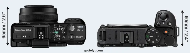 Compare G1X versus Z30 top