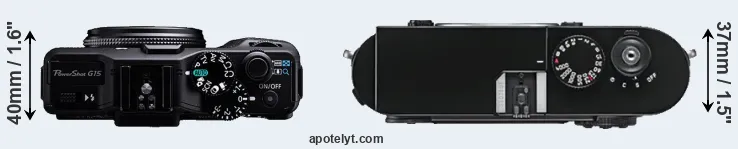 Compare G15 versus M9 top